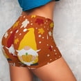 thumbnail image 4 of Fotbe Happy Thanksgiving Three Gnomes Shorts Sin Costuras – Shorts Deportivos de Cintura Alta para Mujer, Elásticos para Gimnasio, Yoga, Running o Ciclismo-XX-Large, 4 of 8