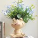 thumbnail image 4 of Bearachild Macetas de interior elegantes blancas para hermosos jardines, macetas de plantas de belleza para interiores Jardín y Patio Blanco, 4 of 6