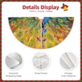 thumbnail image 3 of Bingfone Christmas Tree Skirt Mat Christmas Decoration Interior 48" -Peacocks, 3 of 6