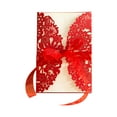 thumbnail image 1 of Amdohai 10PCS Hollow Out Wedding Invitations Cards with Envelopes Bowknot For Wedding, 1 of 9