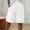 White, variant on Sakmal Home Womens Shorts Cotton Linen Bermuda Blue Solid 9 Inch Inseam Mid Rise Shorts with Pockets