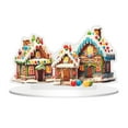 thumbnail image 2 of CoreLiving Colorful Sweet Village 2D Acrylic Flat Standing Figurine for Christmas Tabletop Decor, Vibrant Holiday House Display for Home Office, 1 Pack, 2 of 9