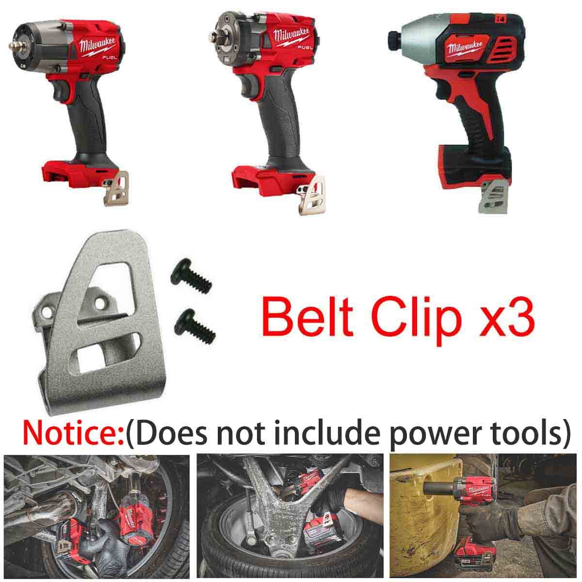 Image of Belt clip assembly for Milwaukee 2606-20 drill driver