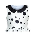 thumbnail image 4 of Robe Fille Bleue Lys Col Fleur Vintage Fête Danse 8 Ans, 4 of 6