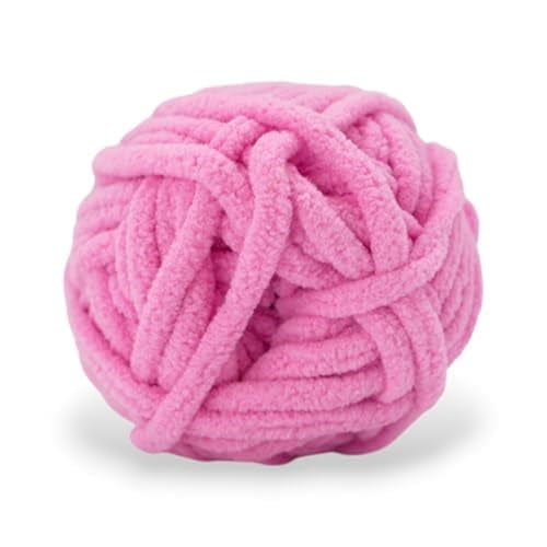 Size 6 Chenille Yarn 10.5oz/300g 192yds/210m, Ice Cream Pink, Color 2