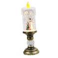 thumbnail image 1 of Christmas Music Box Handcrafted Candlestick Music Box with Candle Shape Ornament Snowman, 1 of 9