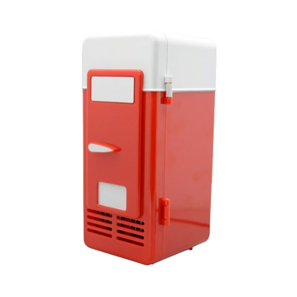Bearachild Mini refrigerador portátil para coche, nevera Personal, calefacción para vehículos, modos duales, para viajes, Picnic, latas de bebidas USB, Cocina y Comedor Rojo Bearachild HA073083-01B