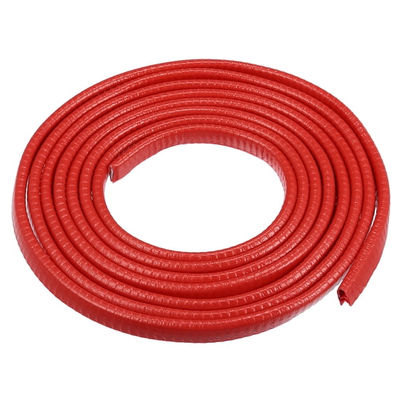 Unique Bargains 10ft U Shape Rubber Car Door Edge Guard Trim Seal Strip Protection for Car Truck ATV Boat Red