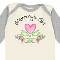 thumbnail image 4 of Inktastic Grammy's Girl Heart Flowers Girls Long Sleeve Baby Bodysuit, 4 of 5