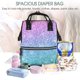 thumbnail image 5 of Fotbe Multicolor Glitter Mochila Maternidad - Lona de Sarga Impermeable, Mochila de Pañales de Gran Capacidad con Múltiples Bolsillos y Correas Ajustables, 5 of 6