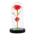 thumbnail image 1 of Boc Simulation Rose Lamp with Lampshade Table Night Light Home Decor Valentine Gift, 1 of 10