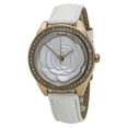 thumbnail image 1 of GUESS Women's U0215L1 White Dial Rose Gold Steel Interchangeable Leather Strap Watch, 1 of 5