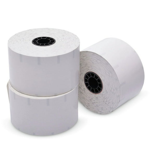 2.28 in. x 350 ft. Sticky Media - White (12 Rolls/Carton)