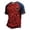 D00_Watermelon Red, variant on Men’s Athletic V-Neck Fan T-Shirt with Spain National Flag Print, Breathable Trim Detail Tee for Match Days, Gym Training & Casual Daily Style