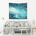 thumbnail image 5 of FREEAMG Sapphire Pigment Tapestry Aesthetic Tapestry Wall Hanging for Home Decor 60" x 40" Inches, 5 of 6