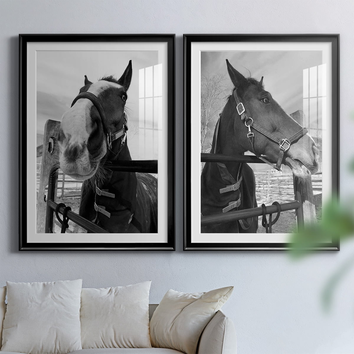 Wexford Home Argenteuil Premium Framed Print, 22.5" x 30.5" - Ready to Hang, Black (Set of 2)