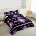 thumbnail image 3 of Homewish Purple Aztec Full Size Comforter Sets, Bohemian Geometric Bedding Comforter Set, Rustic Lodge Cabin Farmhouse Bedding Sets, Super Cozy Room Decor, 3 of 8