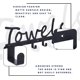 thumbnail image 2 of Ganchos para toallas Toalleros de baño Toallero y organizador Negro Arenado Montado en la pared 5 ganchos para puerta Inoxidable e impermeable para baño Organizador Toallas Batas Ropa Cocina Piscina, 2 of 4