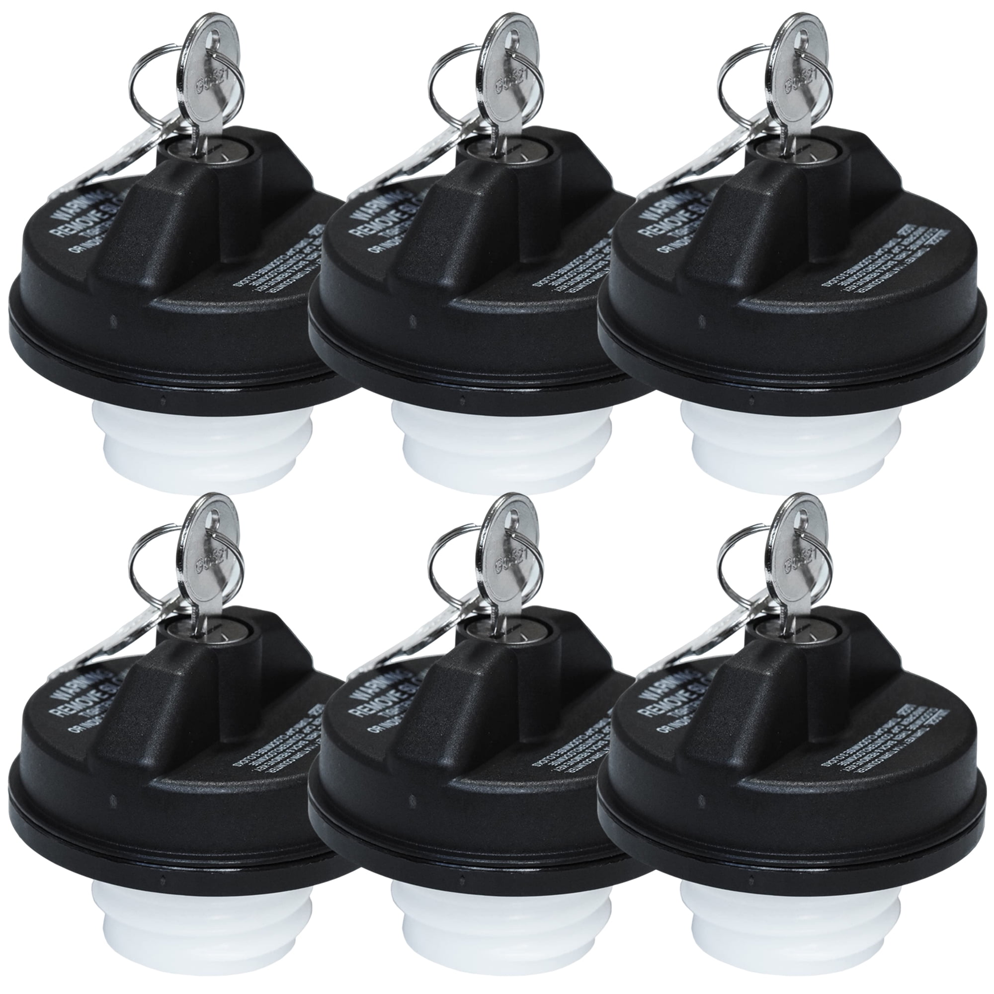 Locking Gas Cap 6 PACK Premium Locking Fuel Cap