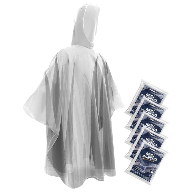 Ponchos de Lluvia Desechables Hagon PRO Paquete de 5 para Adultos