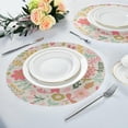 thumbnail image 4 of SKYSONIC Easter Bunny Eggs Round Placemats for Dining Table Non-Slip Heat-Resistant Polyester Table Mats Set of 6 Washable Table Mats for Kitchen Dining Table Decoration, 4 of 5