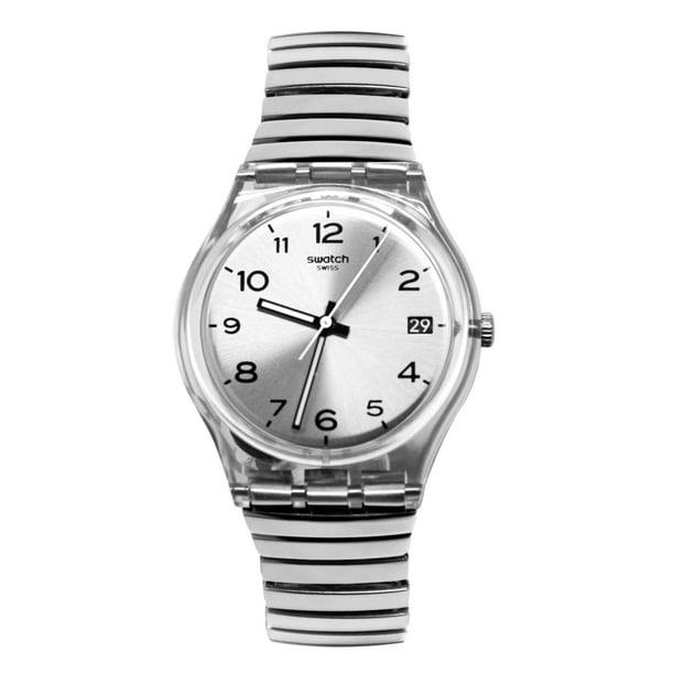 Swatch Swatch GM416B Silverall Silver Small Date Dial Stainless Steel