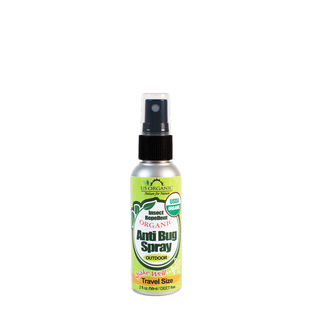 US Organic Anti Bug Spray Travel Size 2 oz
