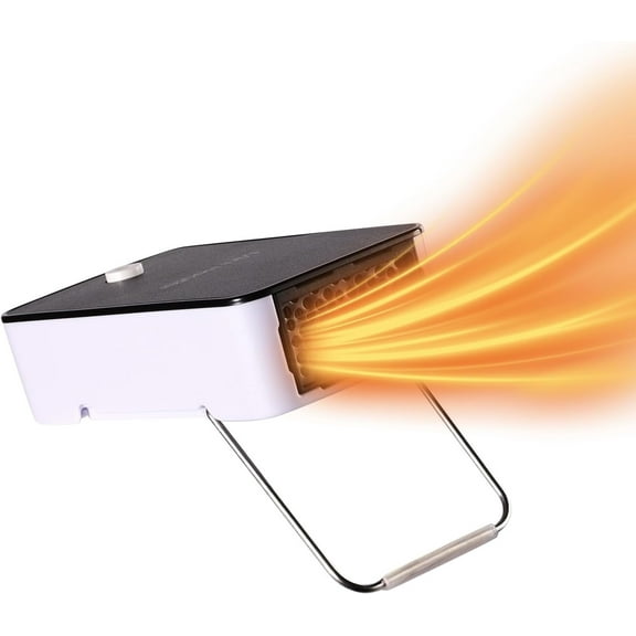 Portable Space Heater, PTC Ceramic Electric Heater, Desktop Heater, High Performance Fan Heater for Home, Bedroom, Office, Desktop, Indoor Use