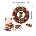 thumbnail image 7 of 2027 New 3D Fabric Poke Wreath Art DIY Kit Christmas Craft for Adults，3D DIY Fabric Poke Art, Christmas Wreath Making Kit for Adults,Beginner Friendly,Home Door Wall Decor, Holiday Craft, 7 of 7