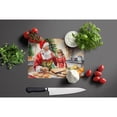 thumbnail image 3 of Cookies with Santa Claus Glass Cutting Board Large 12 in x 15 in, 3 of 5