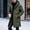 #42-Army Green, variant on Ceisia Mens Mid Length Hooded Zipper Winter Puffer Coat Thick Warm Insulated Casual Outerwear For Men Black XXXXXL Gift