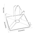 thumbnail image 3 of Parrilla Para Pollo De Acero Inoxidable, Diseño Plegable Portátil De 8 X 8 X 7, Compacta Y Liviana Para Un Fácil Transporte, Antiadherente Y Apta Para Lavavajillas Para Una Rápida,Vsgery, 3 of 6