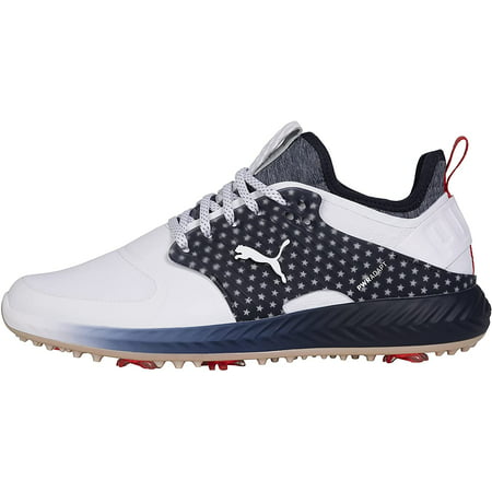 

PUMA Golf- Limited Edition Ignite PWRAdapt Caged Team USA Shoes Medium 7 Navy Blazer/Puma White/High Risk Red/Navy Blazer