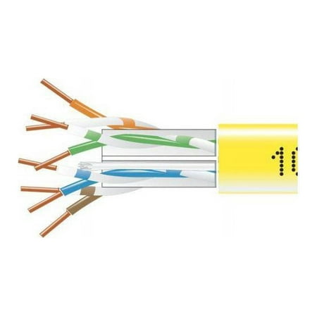 UPC: 0822088076544 | BLACK BOX EYN873B-PB-1000 CAT6 550MHZ SLD UTP PLN YL 1000FT PB