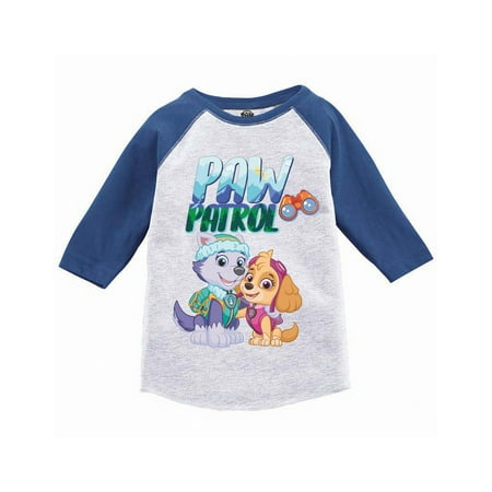 

Paw Patrol Adventure Raglan Long Sleeve Tshirt Skye Everest - 3T 4T 5T Age - Paw Patrol Toddler for Girls for Boys