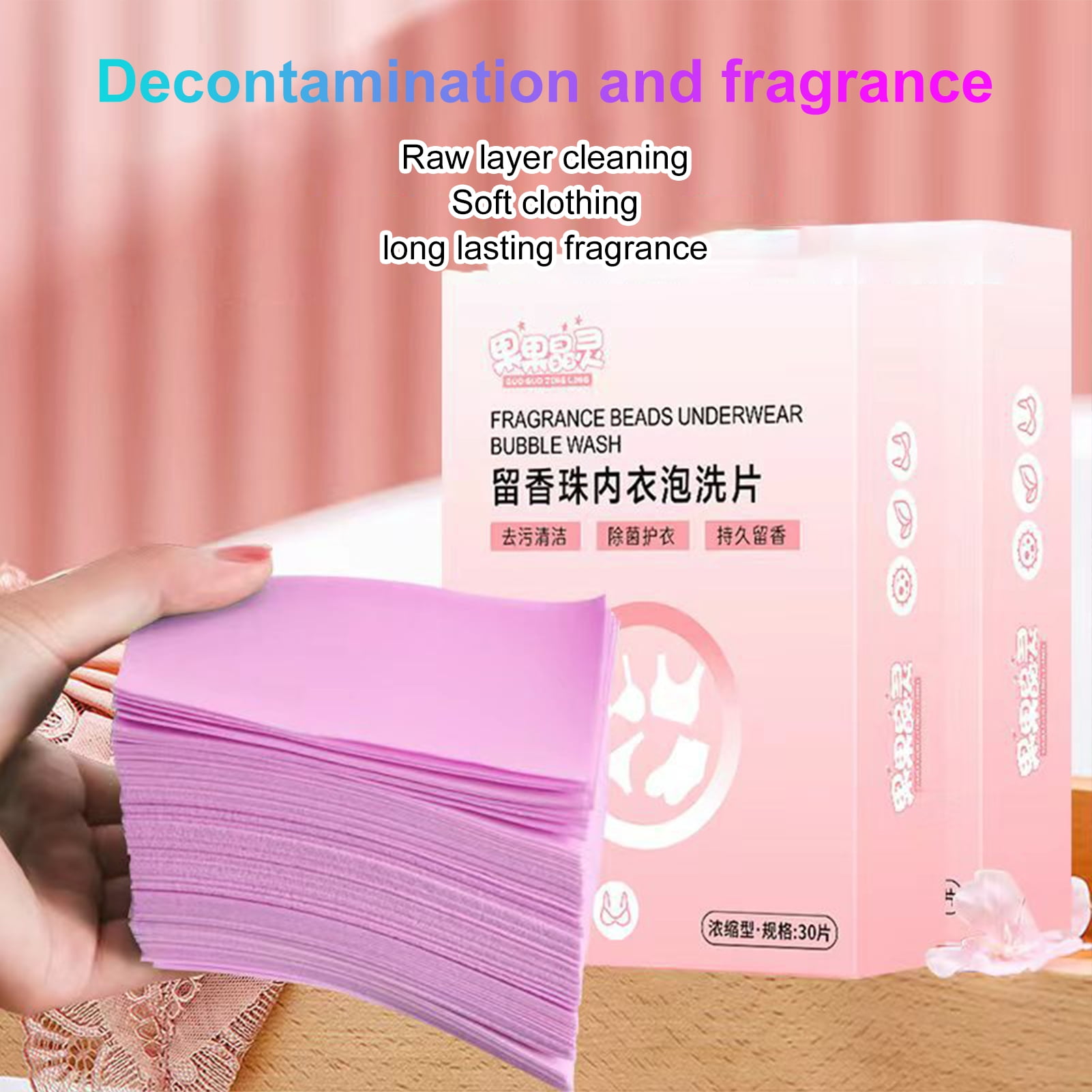 HEVIRGO 4 Boxs 120Pcs Laundry Cleaning Sheets, Strong Decontamination