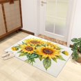 thumbnail image 4 of Sunflower Rugs for Bedroom - 3x5 Rug - Sunflower Rug - Yellow Floral Botanical Area Rug - Girls Flower Rugs - Spring Wildflower Carpet, 4 of 7