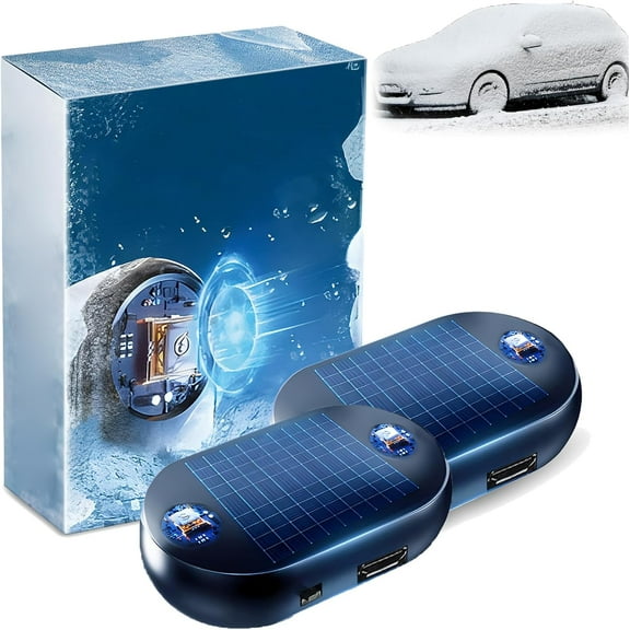 2026 New Antifreeze Electromagnetic Car Snow Removal Device, Solar Drive Anti-Freeze Electromagnetic Car Snow Removal Device, Portable Molecular Interference Instrument for Ice and Snow Scraping