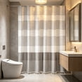 thumbnail image 6 of Waterproof Mildew-Proof Shower Curtain, Dry Wet Separation Bathroom Curtain, Thick Fabric Toilet Liner, 36.2x72 Inches, 6 of 6