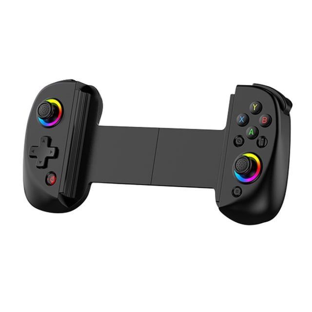 Gamepad Controlador Juegos Joystick Inalámbrico D8 Telescópico Con Turbo/Gyro 6 Ejes/Diente Vibración Compatible RGB 5.2 para Android/iPhone/Switch/PS4/PC Azul