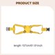 thumbnail image 5 of Correa para maleta con cierre de hebilla, accesorio de viaje amarillo, 5 of 5
