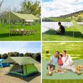 thumbnail image 3 of Graflsoa Auvent Imperméable Bleu Premium 300x295 cm avec Protection UV pour le Camping, la Randonnée et les Aventures en Plein Air, 3 of 7