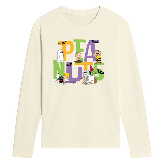 Peanuts - Halloween Characters - Men's Long Sleeve Graphic T-Shirt