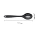 thumbnail image 5 of Cuchara ranurada de silicona de primera calidad con revestimiento sólido higiénico, 101 consejos de cocina adicionales (gris-negro), 5 of 5