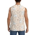 thumbnail image 4 of Balery Cute Rabbit Camisetas sin mangas para hombre, absorbe la humedad y protege contra el mal olor.-3X-Large, 4 of 7