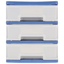 OFFIGAM Dark Plastic Desktop Storage Organizer for Office Accessories, Sturdy and Holder for Desk Supplies