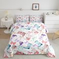 thumbnail image 2 of Feelyou Fashion Cowgirl Boot Bedding Comforter Set, Princess Bowknot Ribbon Twin Comforter Sets, Cartoon Stars Print Reversible Bedding Set, Luxury Bedroom Decor, 2-Piece, 2 of 8