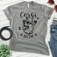 thumbnail image 2 of Corgi Mom T-shirt, Unisex Women's Shirt, Corgi Owner, Best Dog Mom Gift, Dark Heather Gray, Large, 2 of 6