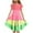 Pink, variant on Spazoro Kids Girls Dresses, Fashion Short Sleeve Striped Round Neck Princess Dress for Child Girls Blue Size 8 T