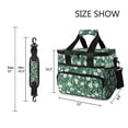 thumbnail image 3 of FORMRS Insulated Cooler Bag 24 Cans Capacity Soft Leakproof Lunch Box with Side Pockets, Small White Flowers, 3 of 7